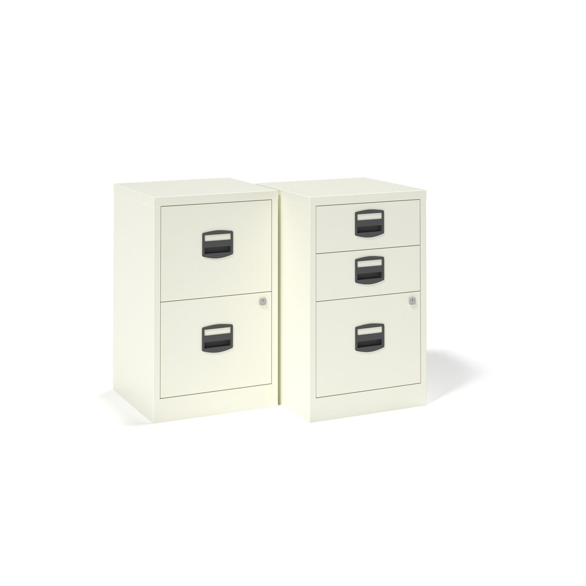 Bisley A4 home filer with 2 drawers - Olive Green - view 4