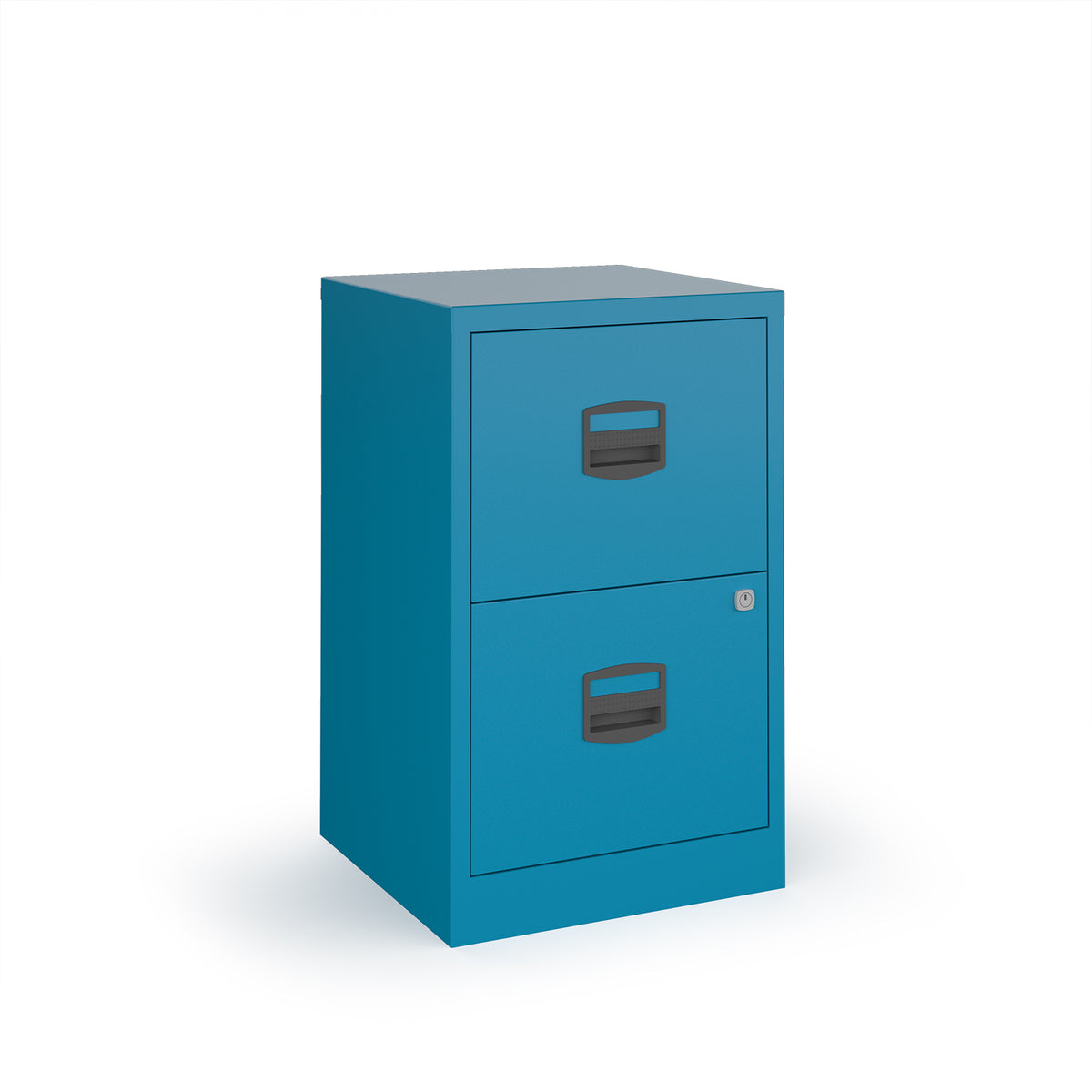 Bisley A4 home filer with 2 drawers - blue - view 1