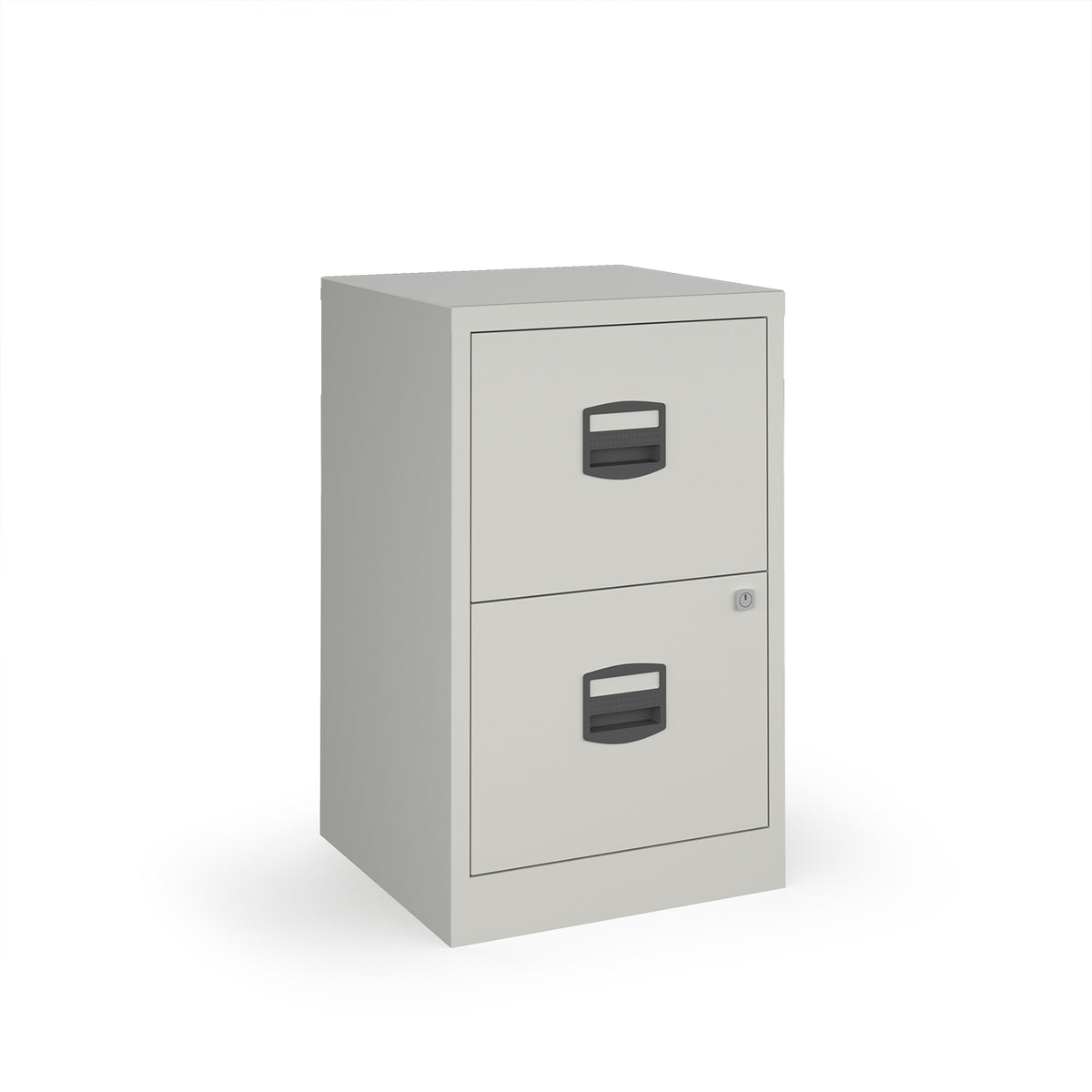 Bisley A4 home filer with 2 drawers - grey - view 1