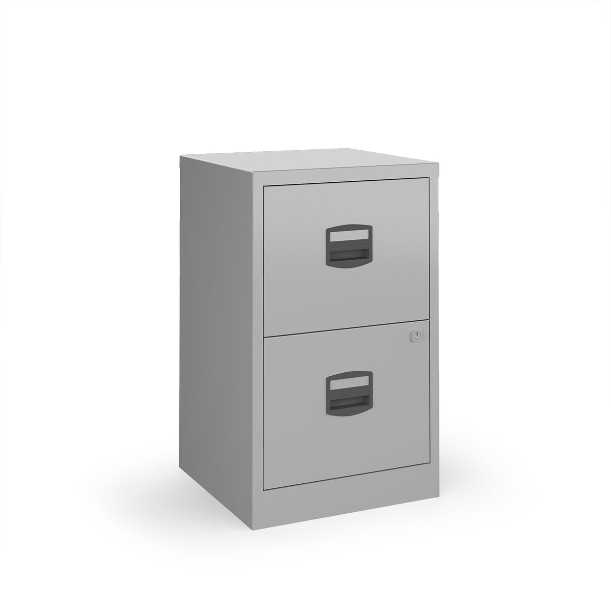 Bisley A4 home filer with 2 drawers - silver - view 1