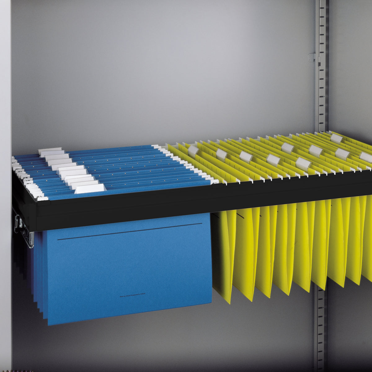 Roll out filing frame for Bisley systems storage cupboards and tambours - black - view 2