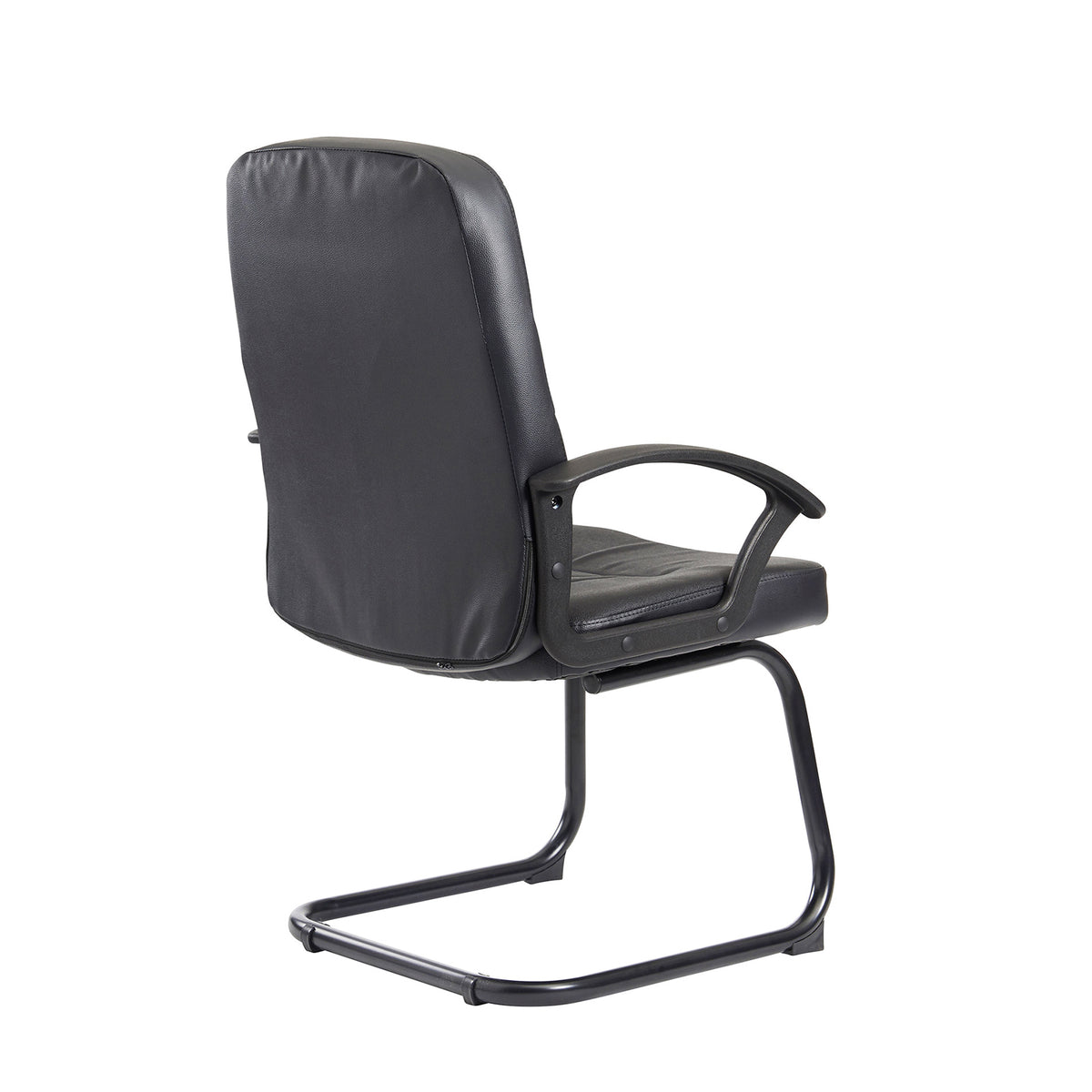 Cavalier executive visitors chair - black leather faced - view 2