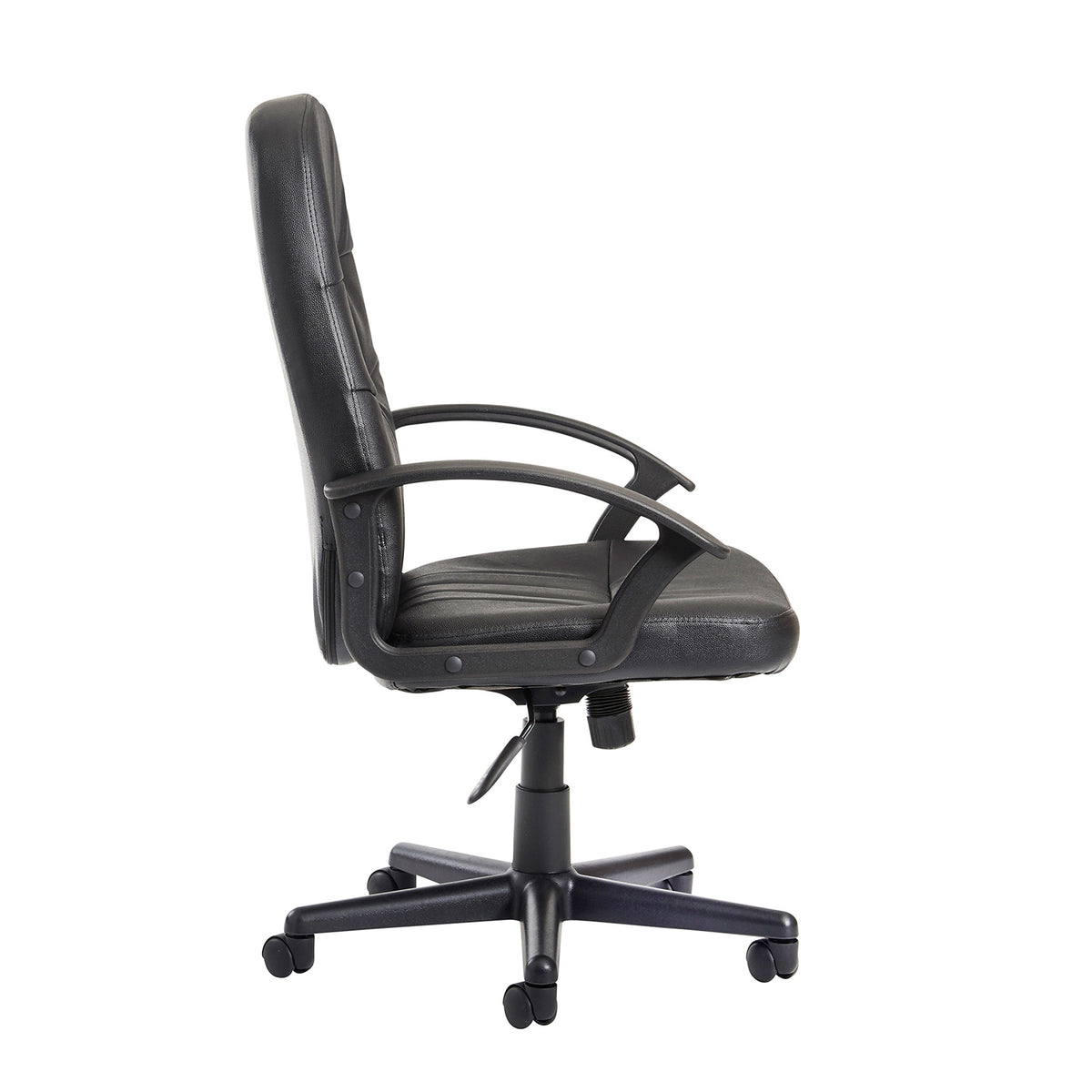 Cavalier managers chair - black leather faced - view 3