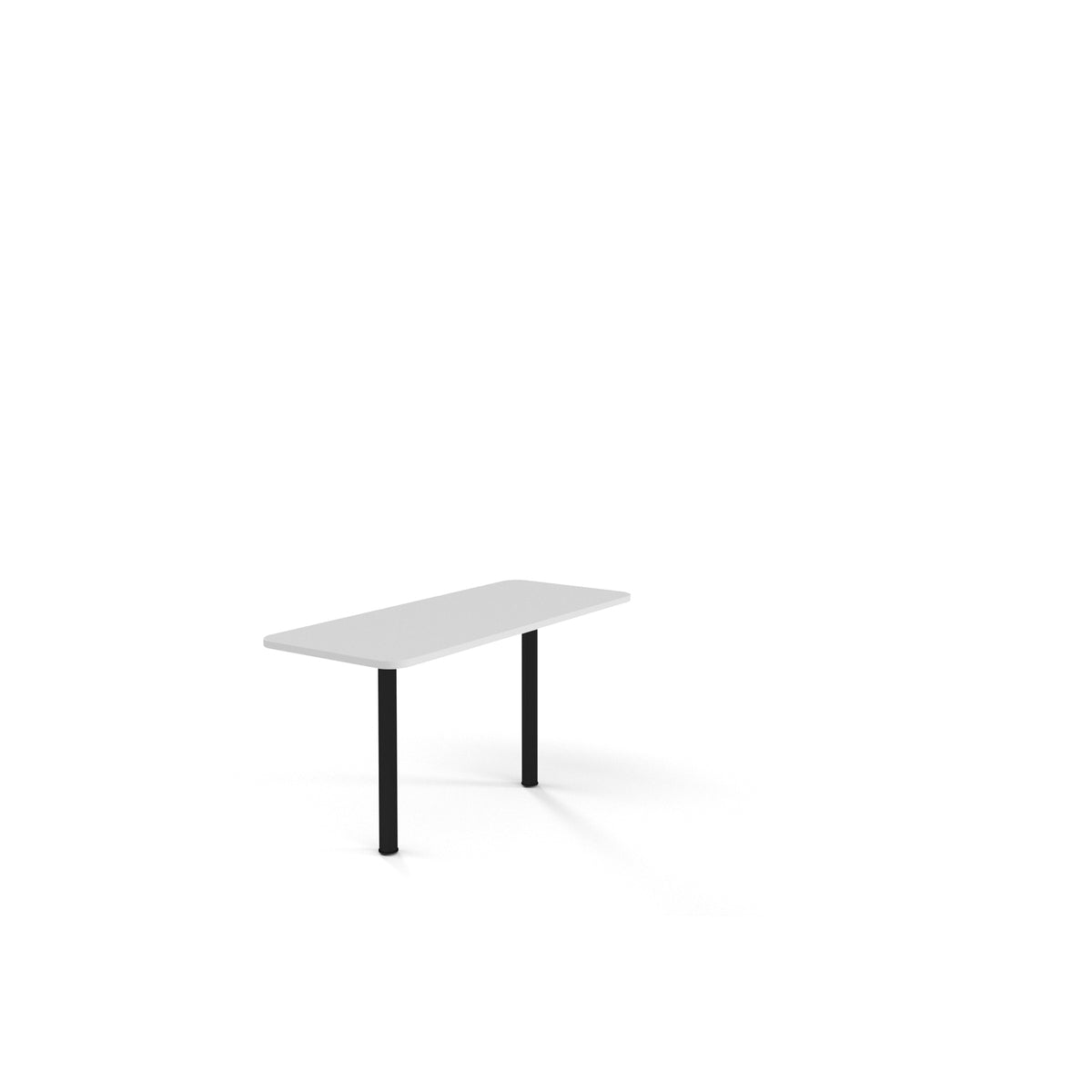 Chatbox floor fixed table for Quattro models - White Top - view 1