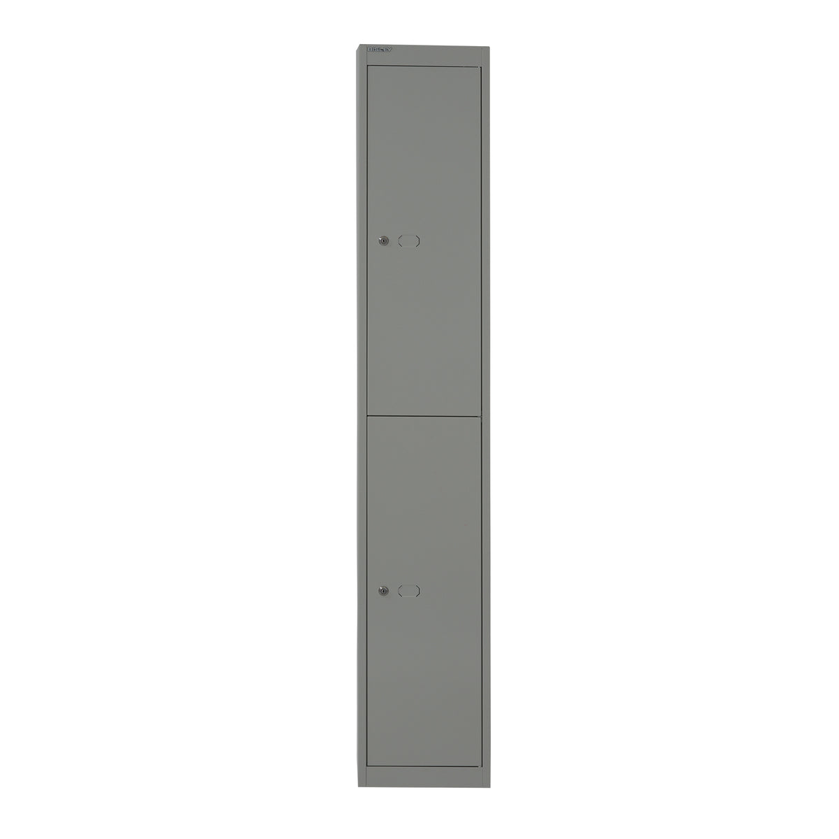 Bisley lockers with 2 doors 305mm deep - grey - view 2