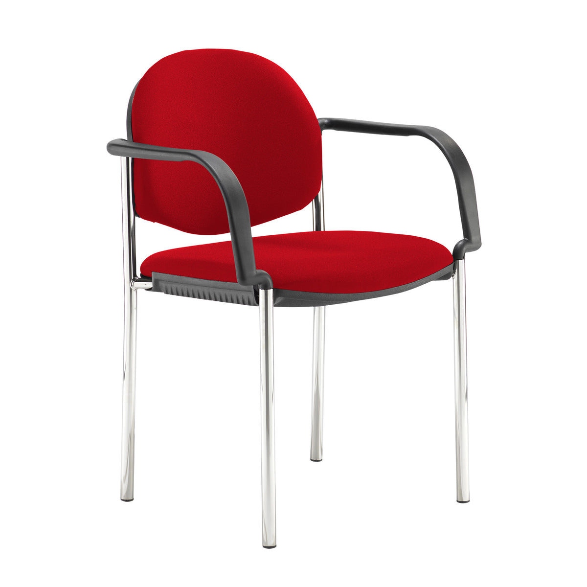 Coda multi purpose stackable conference chair with fixed arms - made to order - view 1
