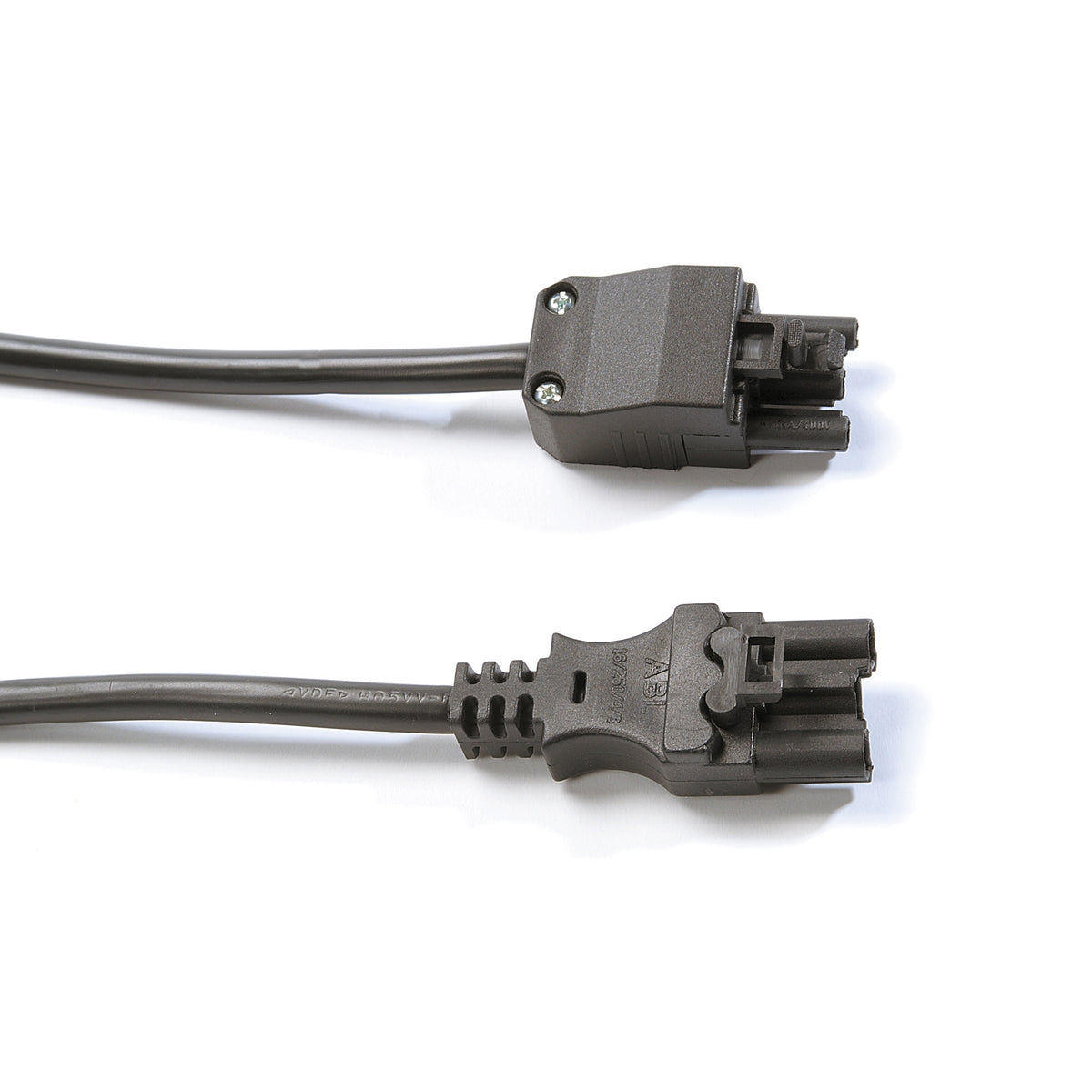 Connector lead male 3 pole connector to female 3 pole connector 1.5M - black - view 1