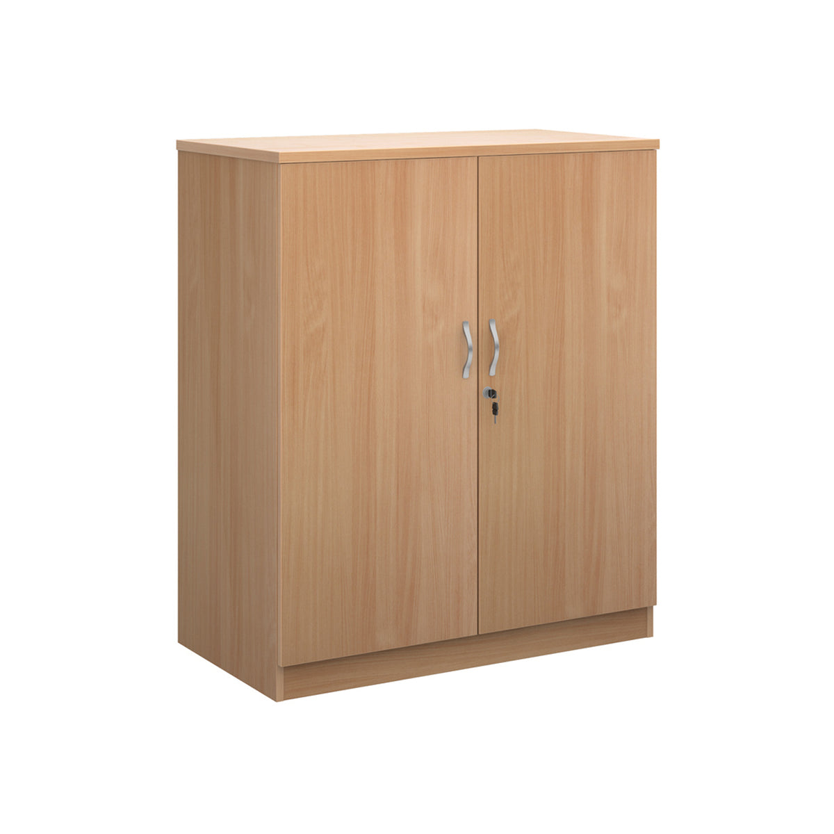 Systems double door cupboard 1200mm high - Beech - view 1