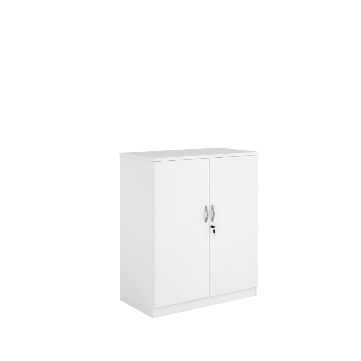 Systems double door cupboard 1200mm high - white - view 1