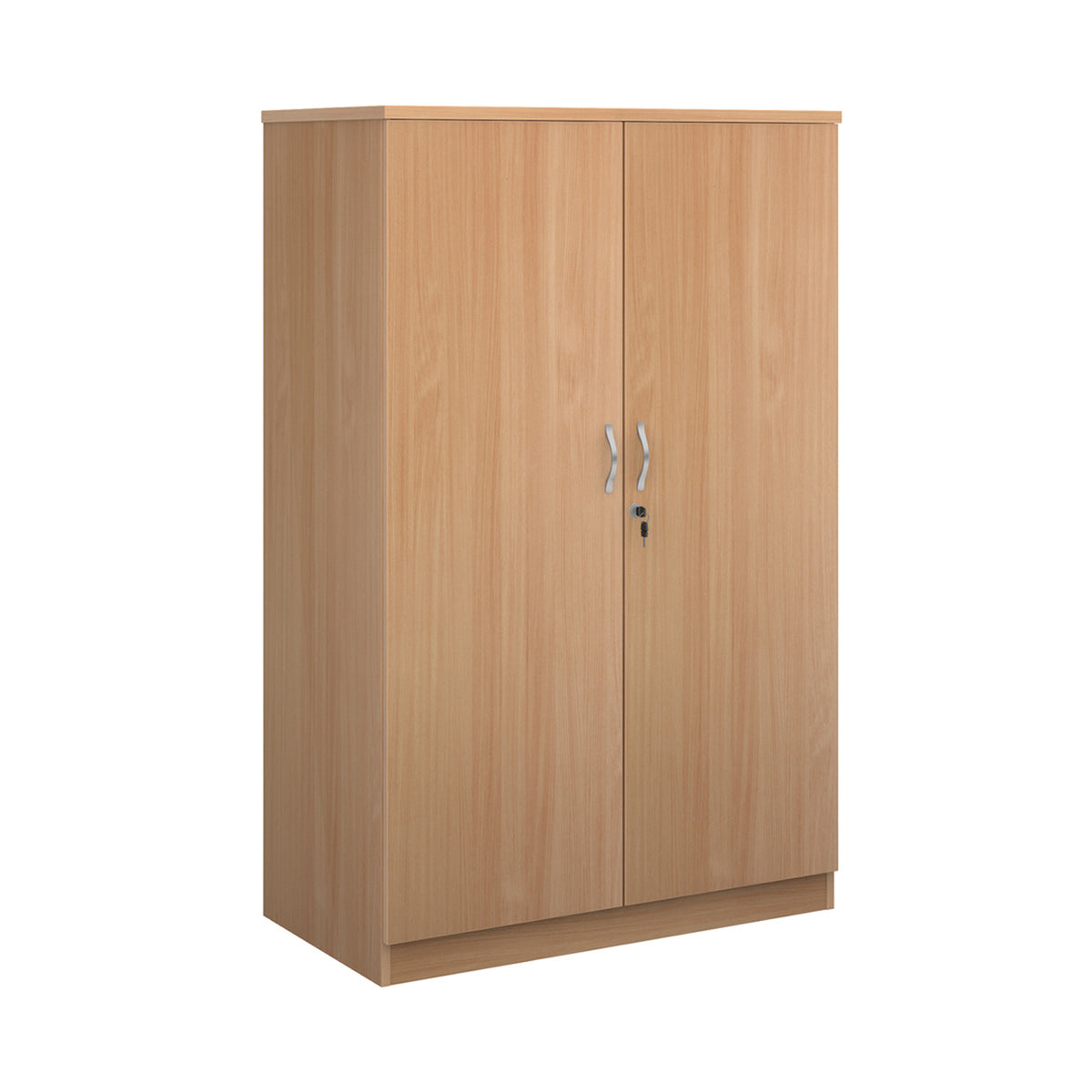 Systems double door cupboard 1600mm high - Beech - view 1