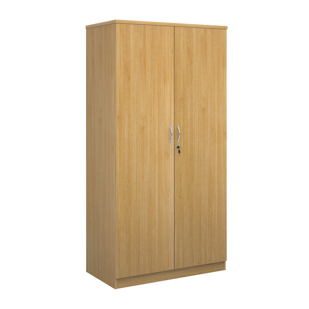 Systems double door cupboard 2000mm high - oak - view 1