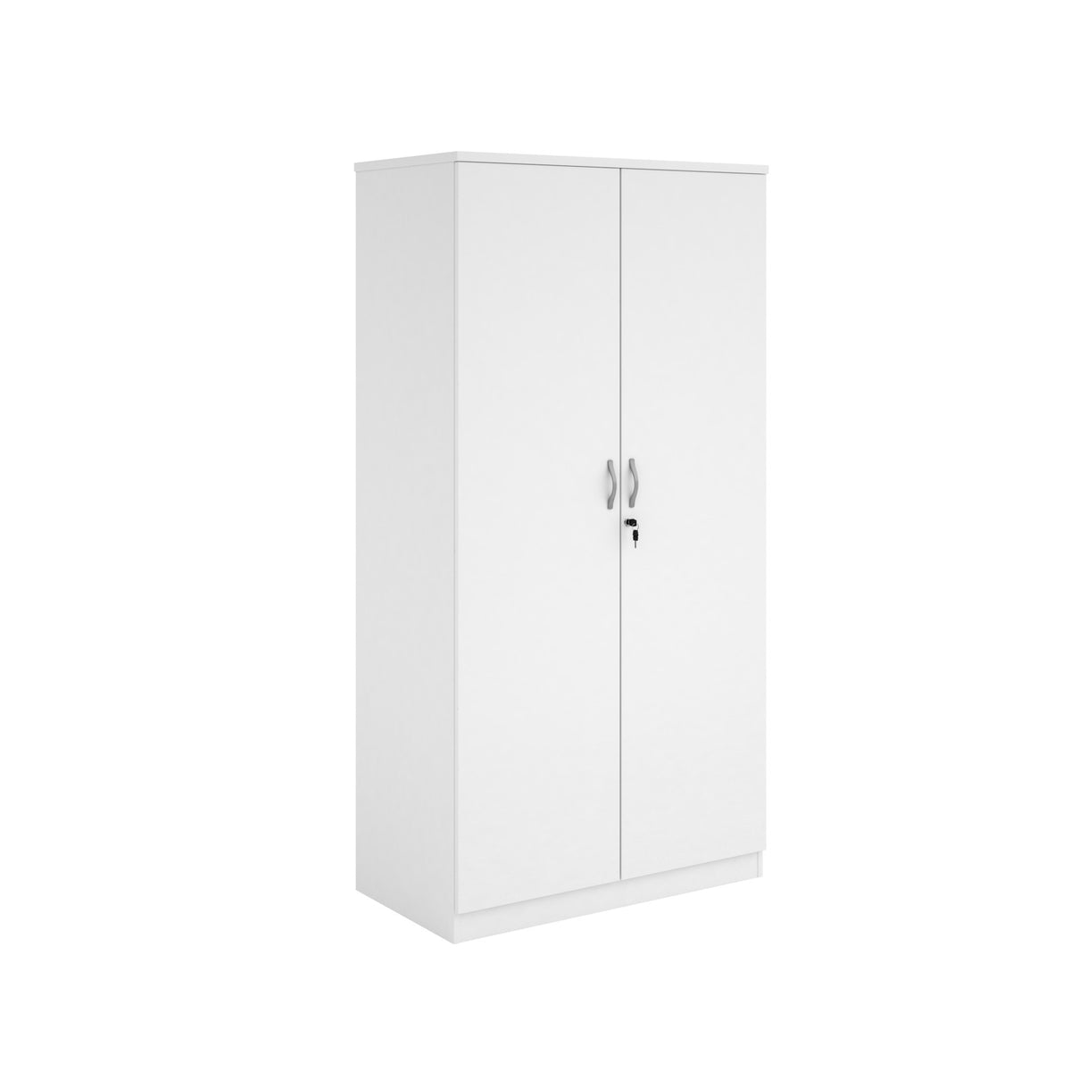 Systems double door cupboard 2000mm high - white - view 1