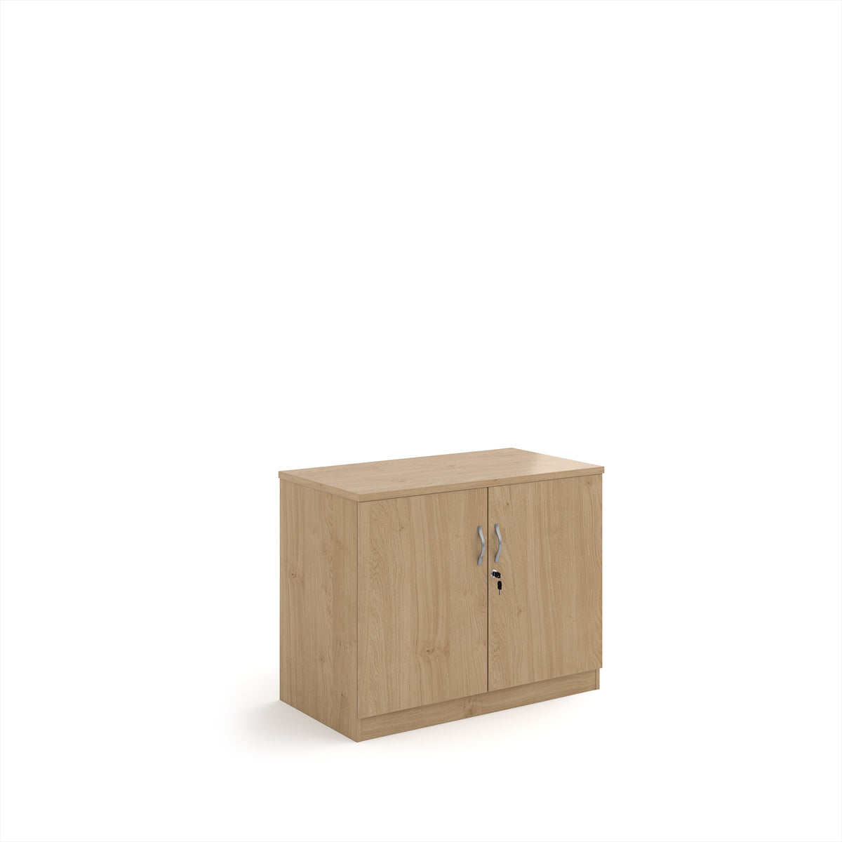 Systems double door cupboard 800mm high - Kendal Oak - view 1