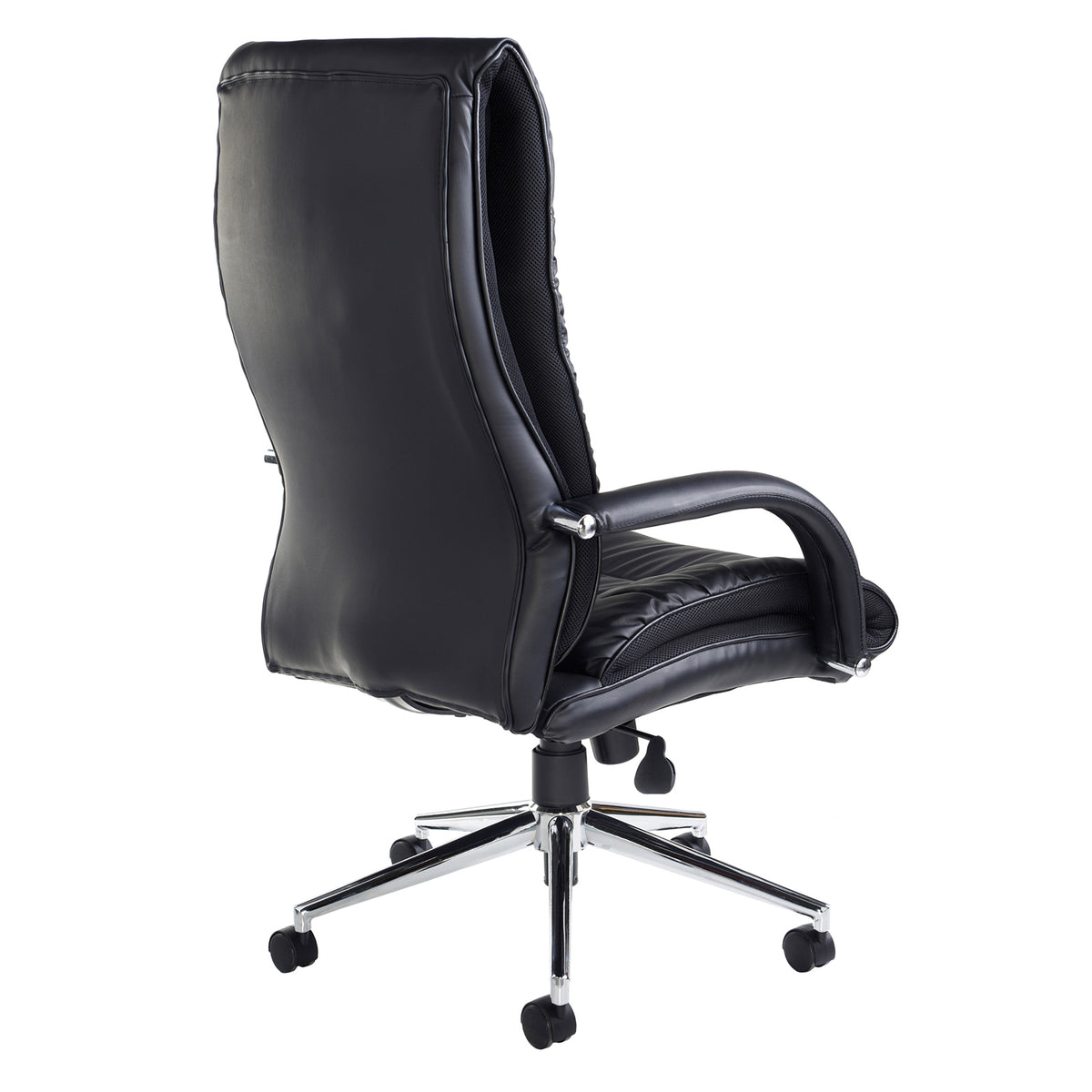 Derby high back executive chair - black bonded leather - view 3