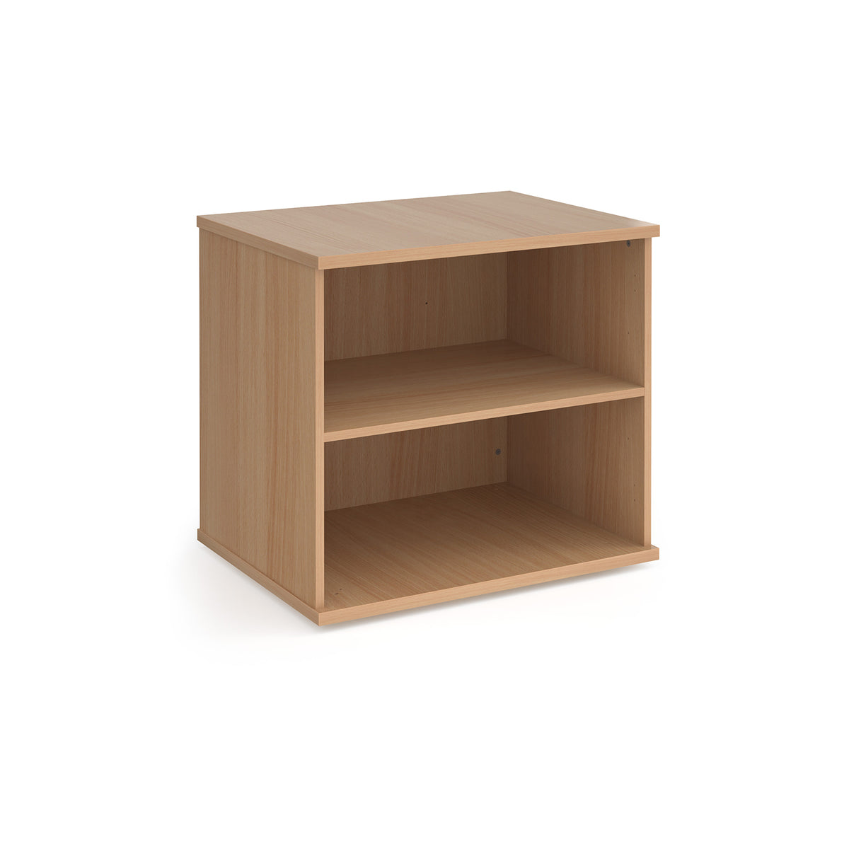 Deluxe desk high bookcase 600mm deep - Beech - view 1