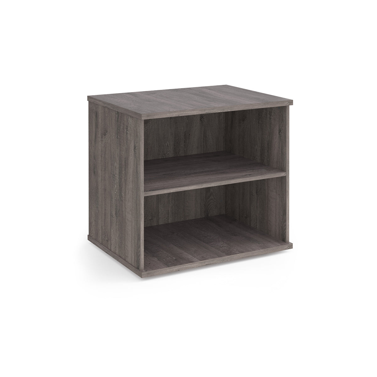 Deluxe desk high bookcase 600mm deep - Grey Oak - view 1