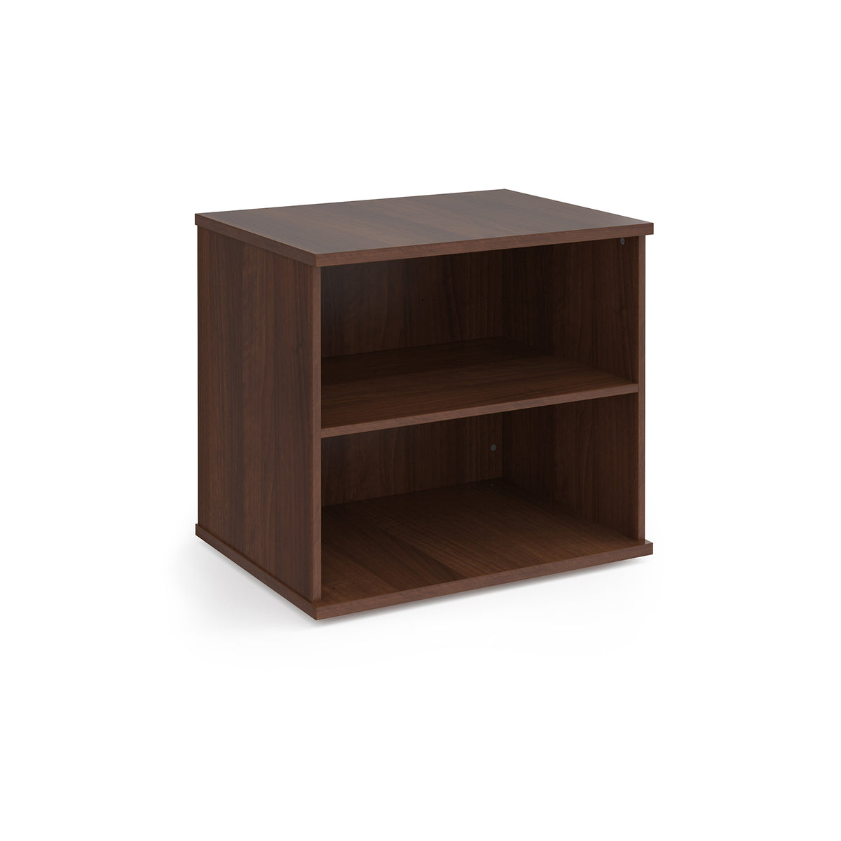 Deluxe desk high bookcase 600mm deep - Walnut - view 1