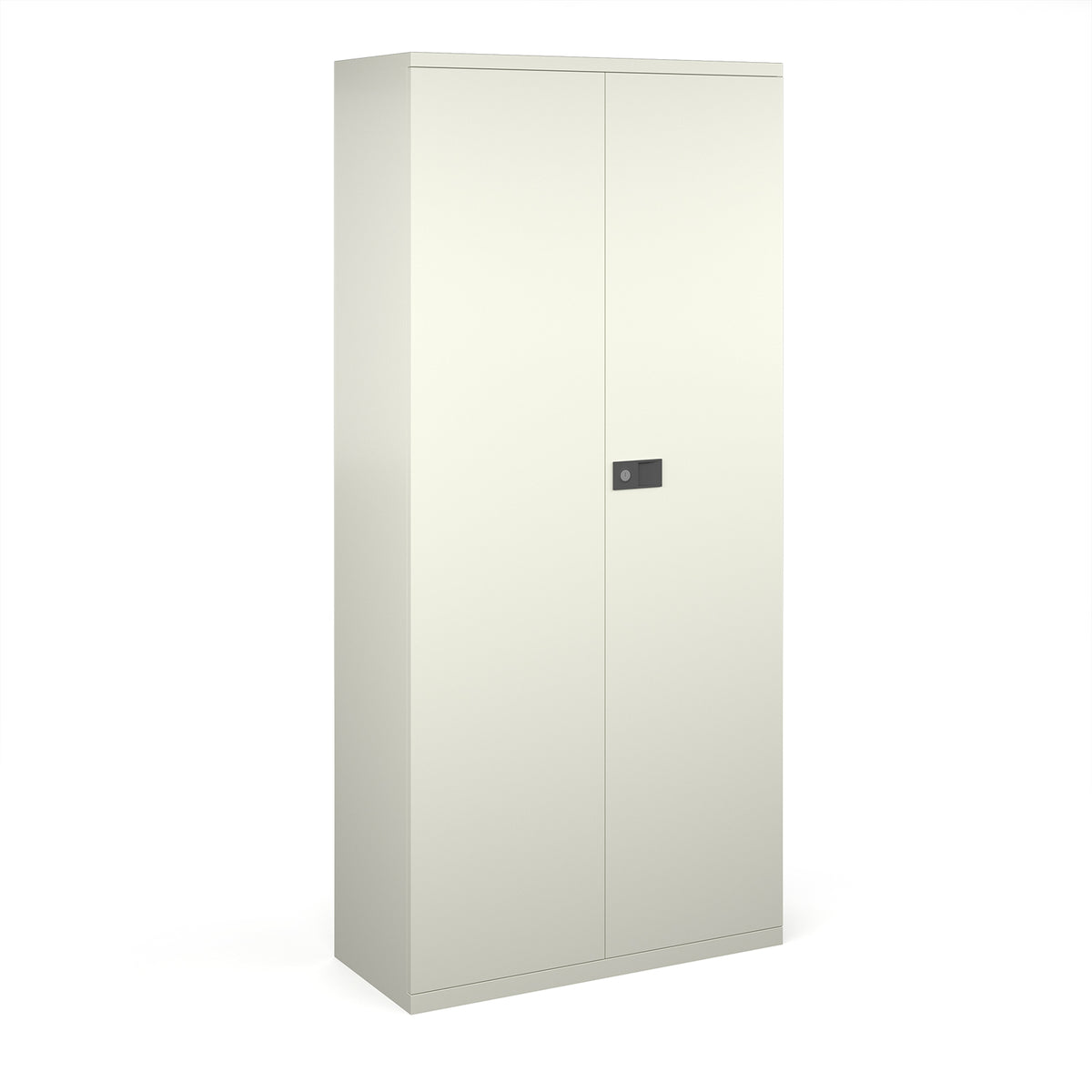 Steel contract cupboard with 4 shelves 1968mm high - white - view 1