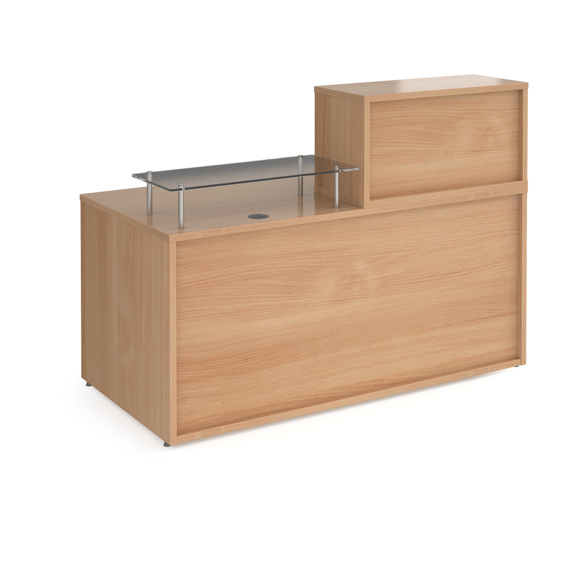 Denver medium straight complete reception unit - Beech - view 1