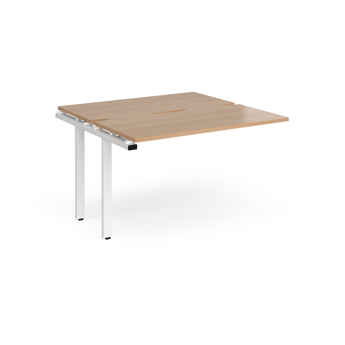 Adapt add on units back to back 1200mm x 1200mm - white frame, Beech top - view 1