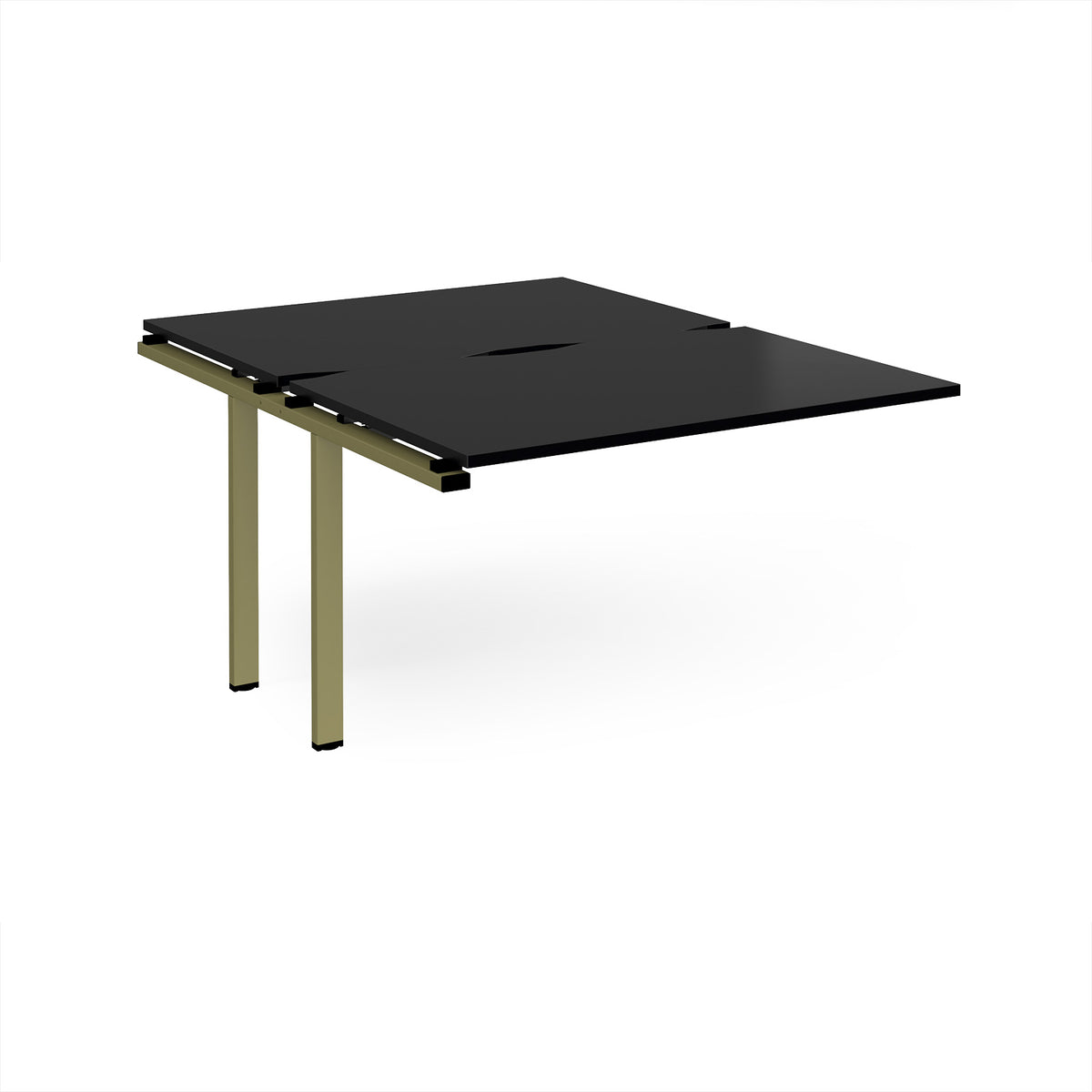 Adapt add on unit single 1200mm x 1600mm - green frame, black top - view 1