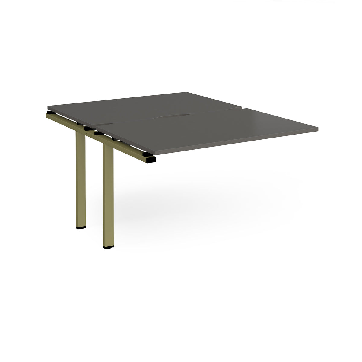 Adapt add on unit single 1200mm x 1600mm - green frame, storm grey top - view 1
