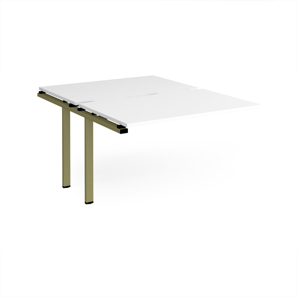 Adapt add on unit single 1200mm x 1600mm - green frame, White Top - view 1