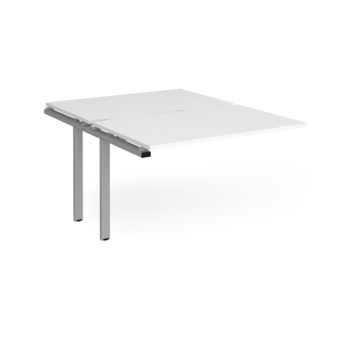 Adapt add on units back to back 1200mm x 1600mm - silver frame, White Top - view 1