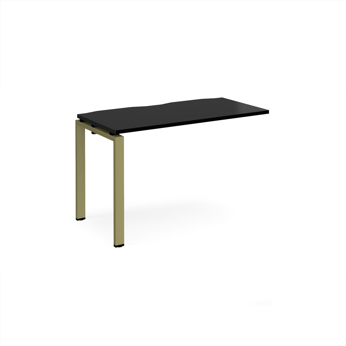 Adapt add on unit single 1200mm x 600mm - green frame, black top - view 1