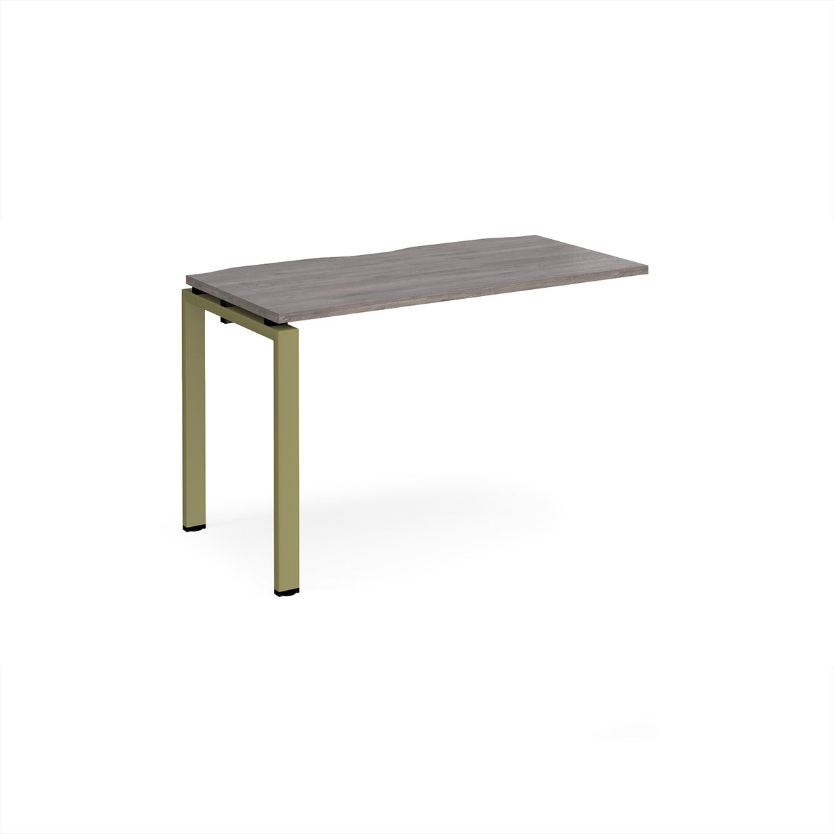 Adapt add on unit single 1200mm x 600mm - green frame, Grey Oak Top - view 1