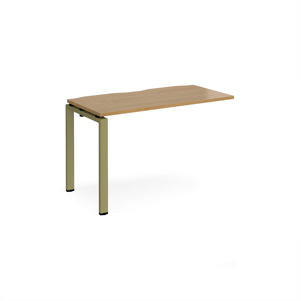 Adapt add on unit single 1200mm x 600mm - green frame, Oak Top - view 1