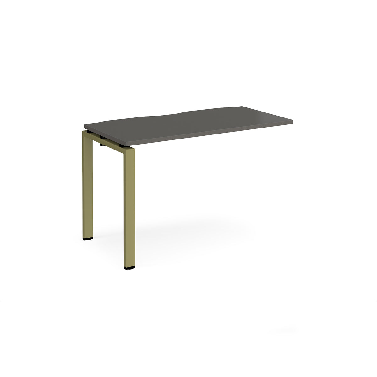 Adapt add on unit single 1200mm x 600mm - green frame, storm grey top - view 1