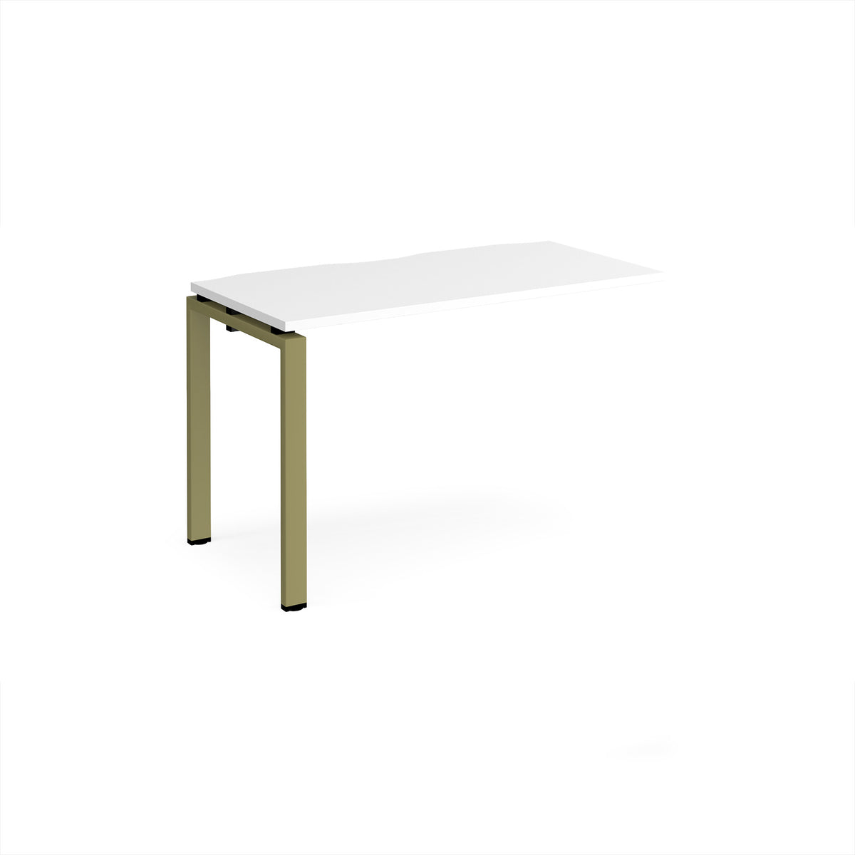 Adapt add on unit single 1200mm x 600mm - green frame, White Top - view 1
