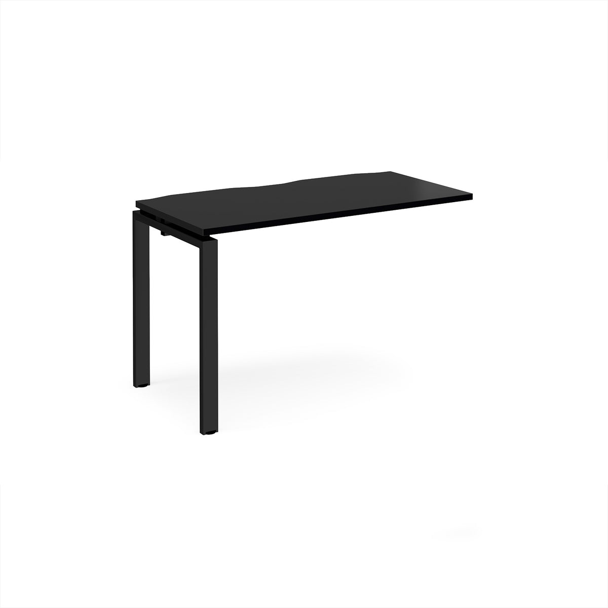 Adapt add on unit single 1200mm x 600mm - black frame, black top - view 1