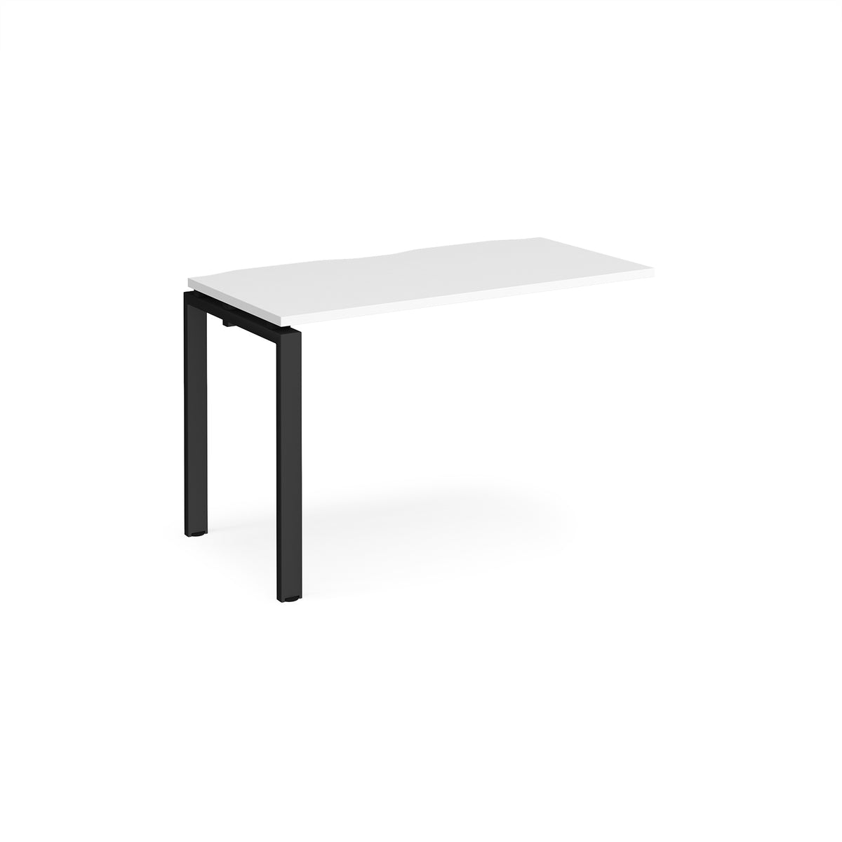 Adapt add on unit single 1200mm x 600mm - black frame, White Top - view 1