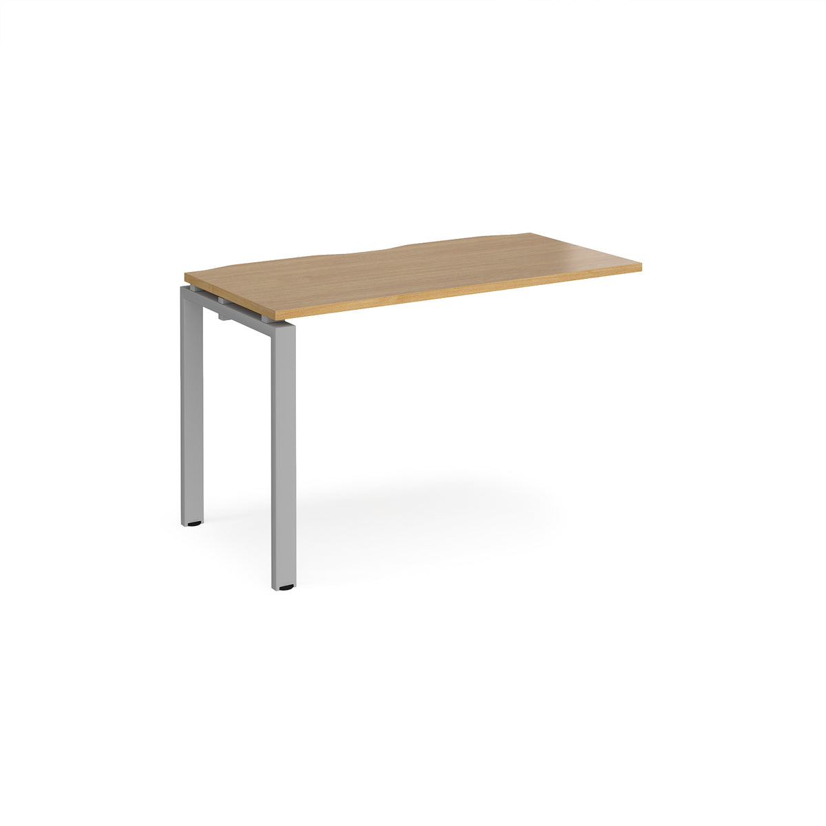 Adapt add on unit single 1200mm x 600mm - silver frame, Oak Top - view 1