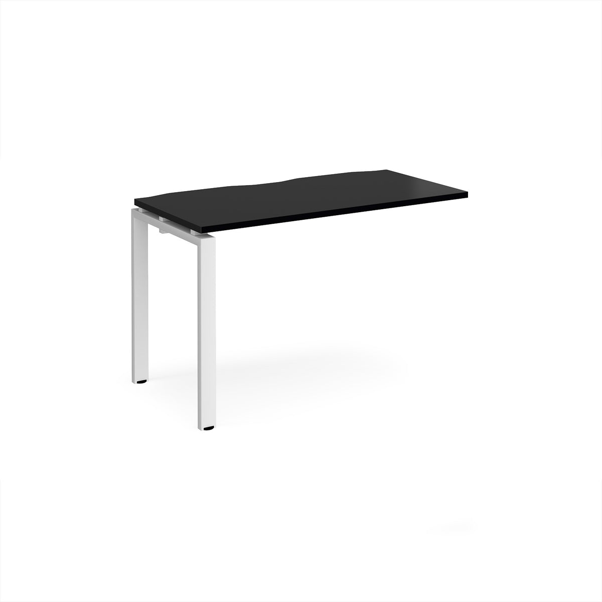 Adapt add on unit single 1200mm x 600mm - white frame, black top - view 1