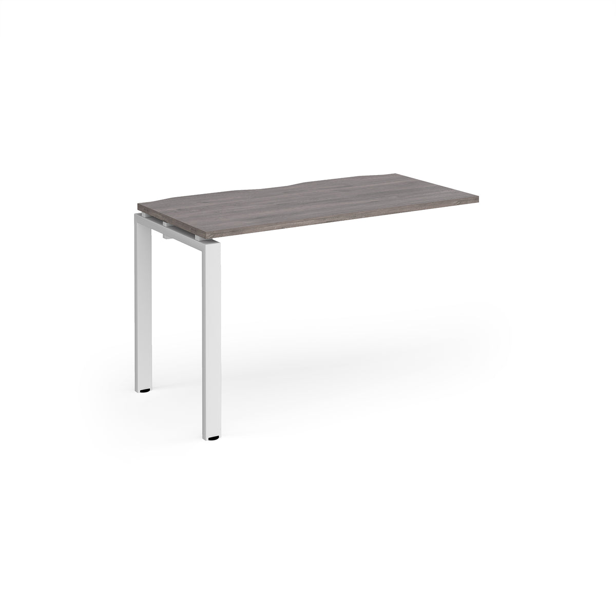 Adapt add on unit single 1200mm x 600mm - white frame, Grey Oak Top - view 1