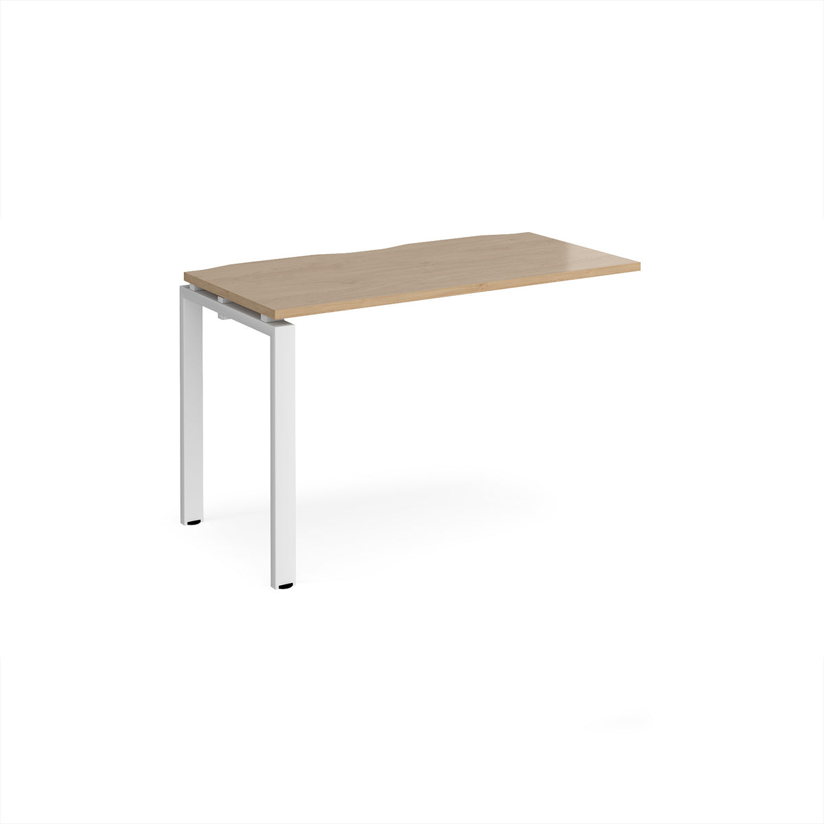 Adapt add on unit single 1200mm x 600mm - white frame, Kendal Oak Top - view 1
