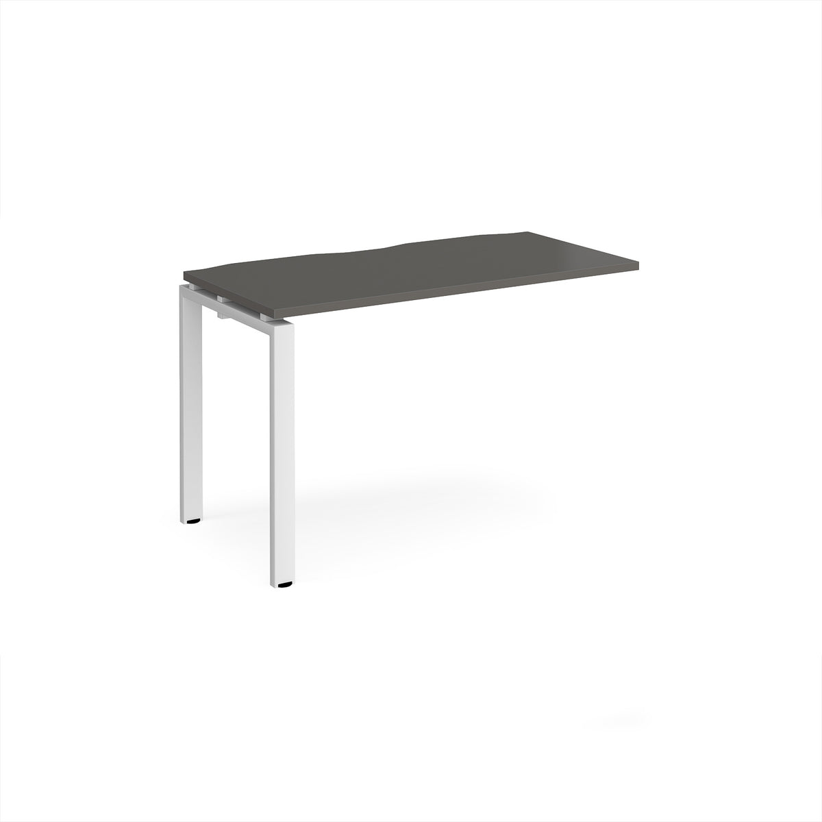 Adapt add on unit single 1200mm x 600mm - white frame, storm grey top - view 1