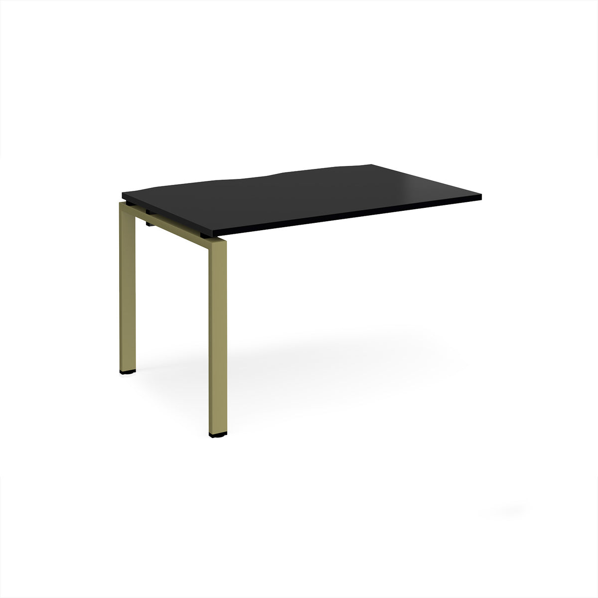 Adapt add on unit single 1200mm x 800mm - green frame, black top - view 1