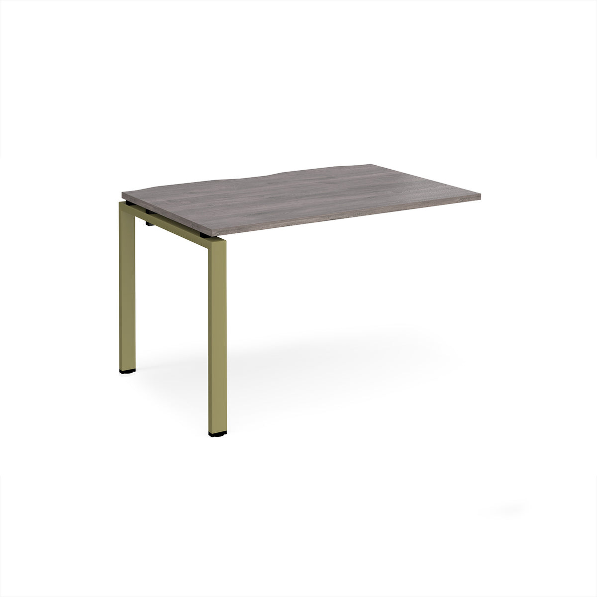 Adapt add on unit single 1200mm x 800mm - green frame, Grey Oak Top - view 1