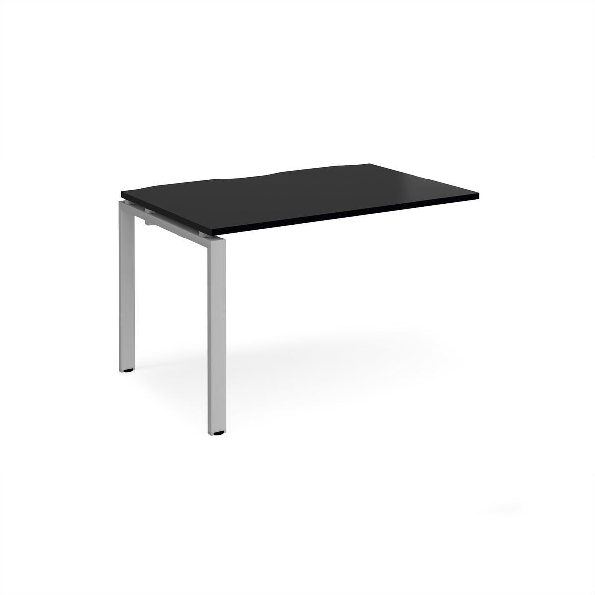 Adapt add on unit single 1200mm x 800mm - silver frame, black top - view 1