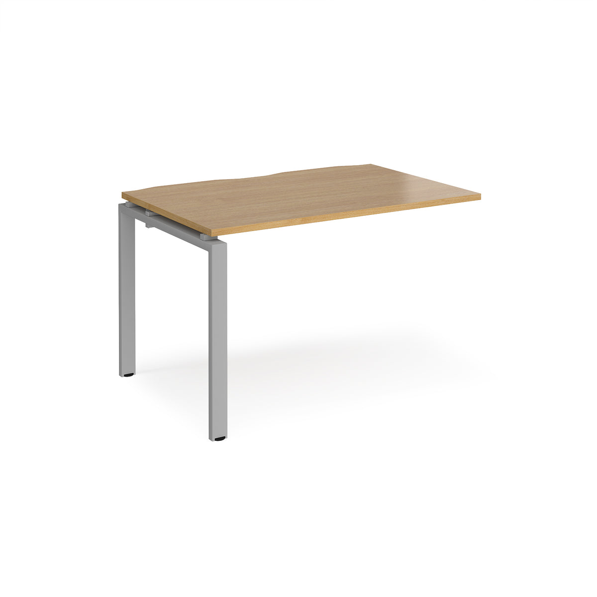 Adapt add on unit single 1200mm x 800mm - silver frame, Oak Top - view 1