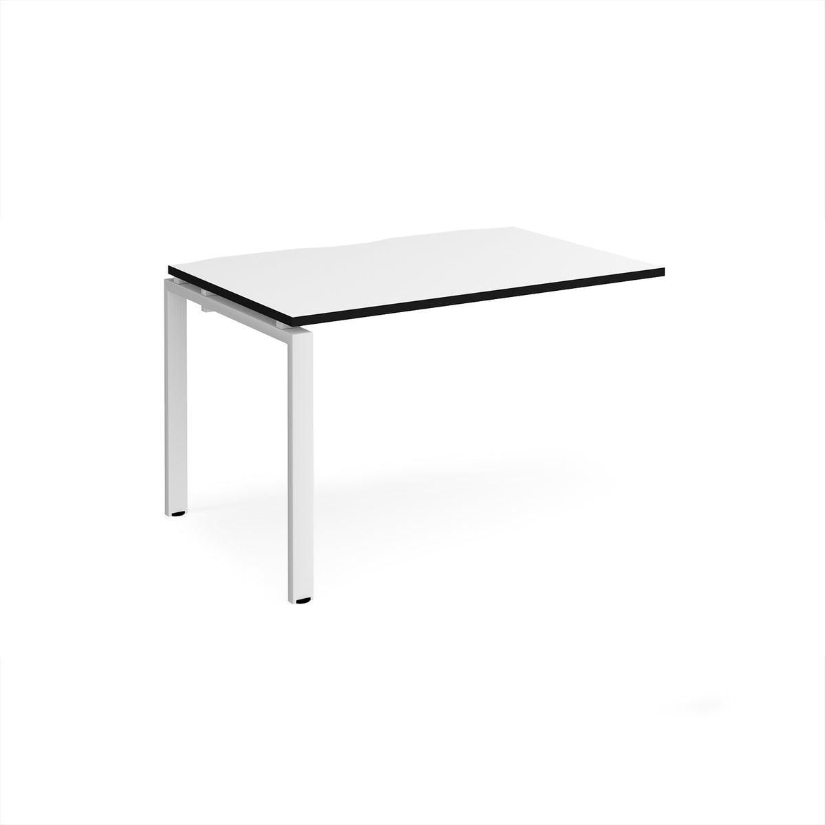 Adapt add on unit single 1200mm x 800mm - white frame, White Top, black edge - view 1