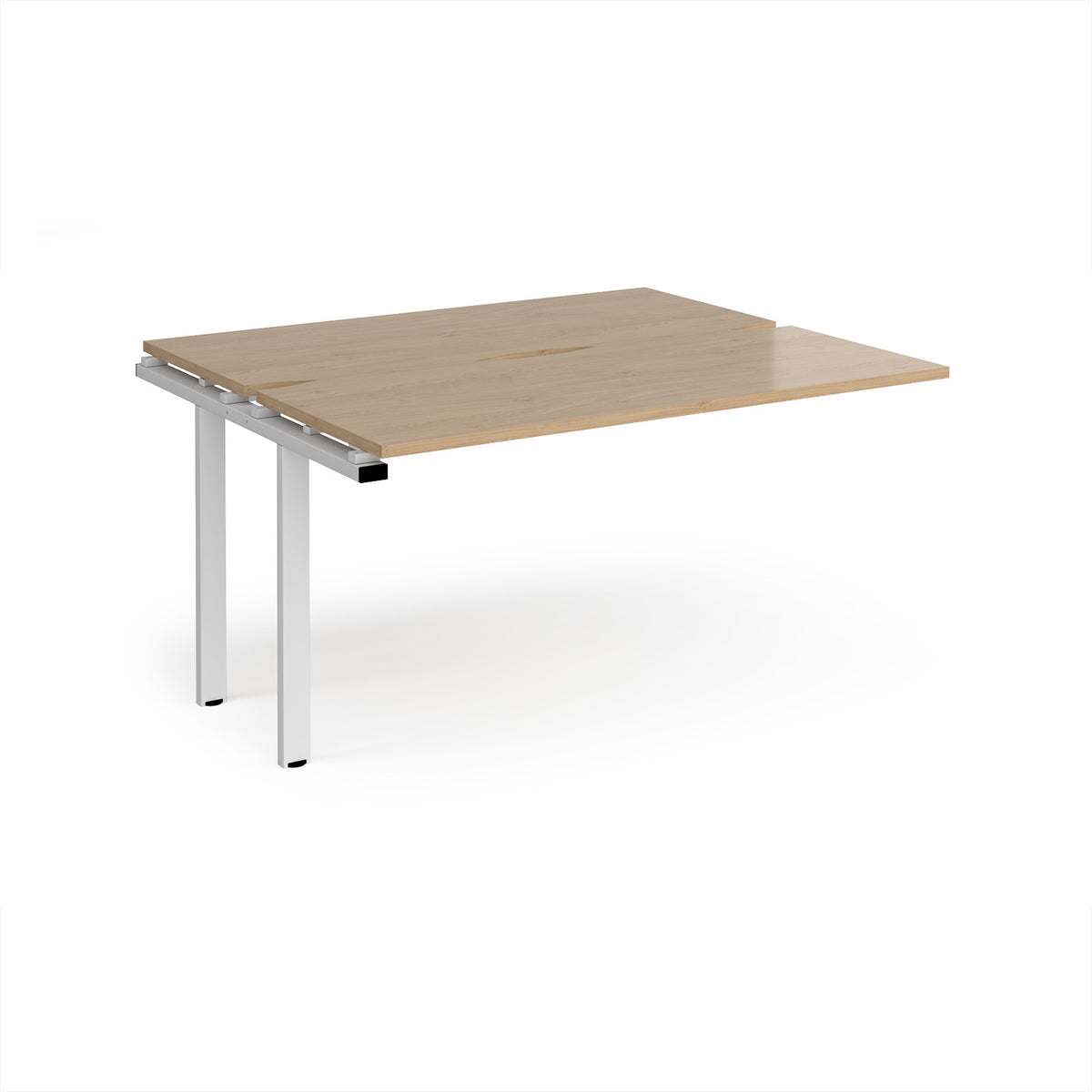 Adapt add on unit single 1400mm x 1200mm - white frame, Kendal Oak Top - view 1