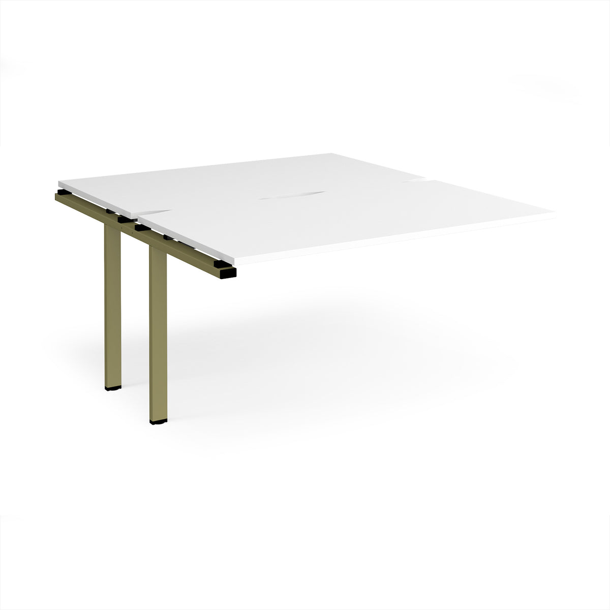 Adapt add on unit single 1400mm x 1600mm - green frame, White Top - view 1