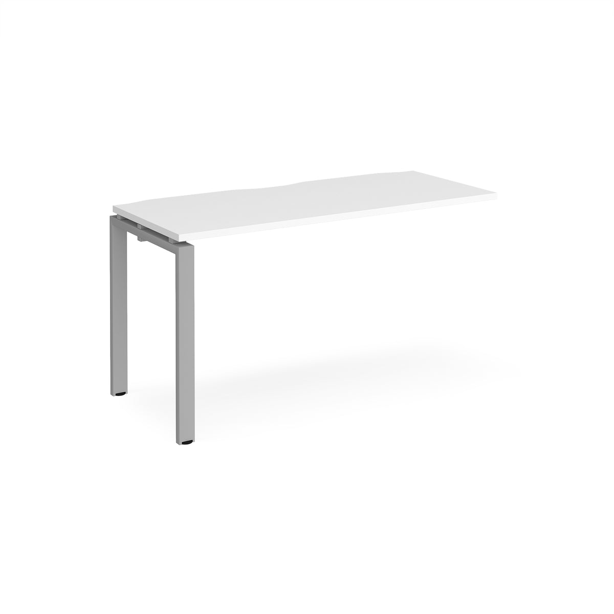 Adapt add on unit single 1400mm x 600mm - silver frame, White Top - view 1