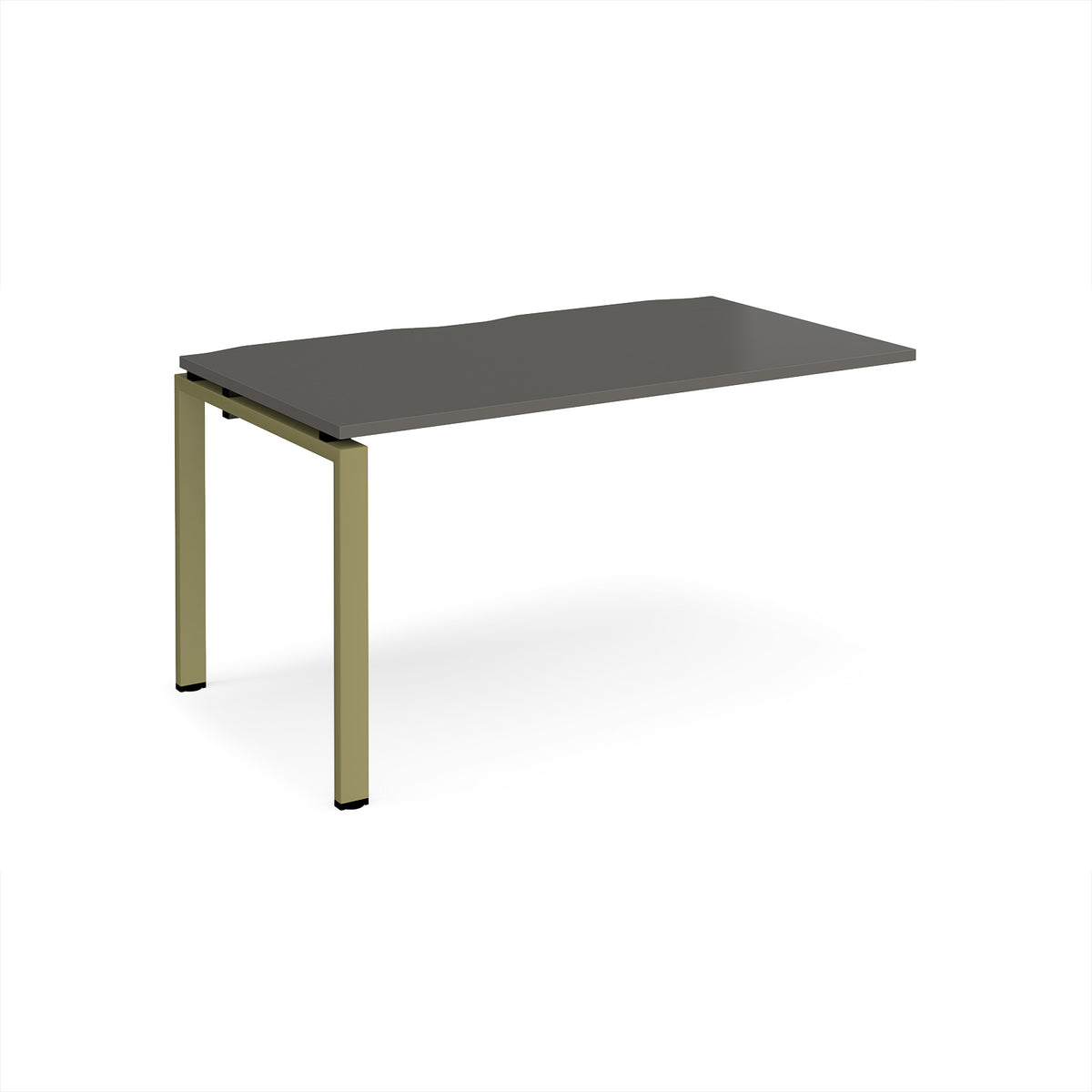 Adapt add on unit single 1400mm x 800mm - green frame, storm grey top - view 1