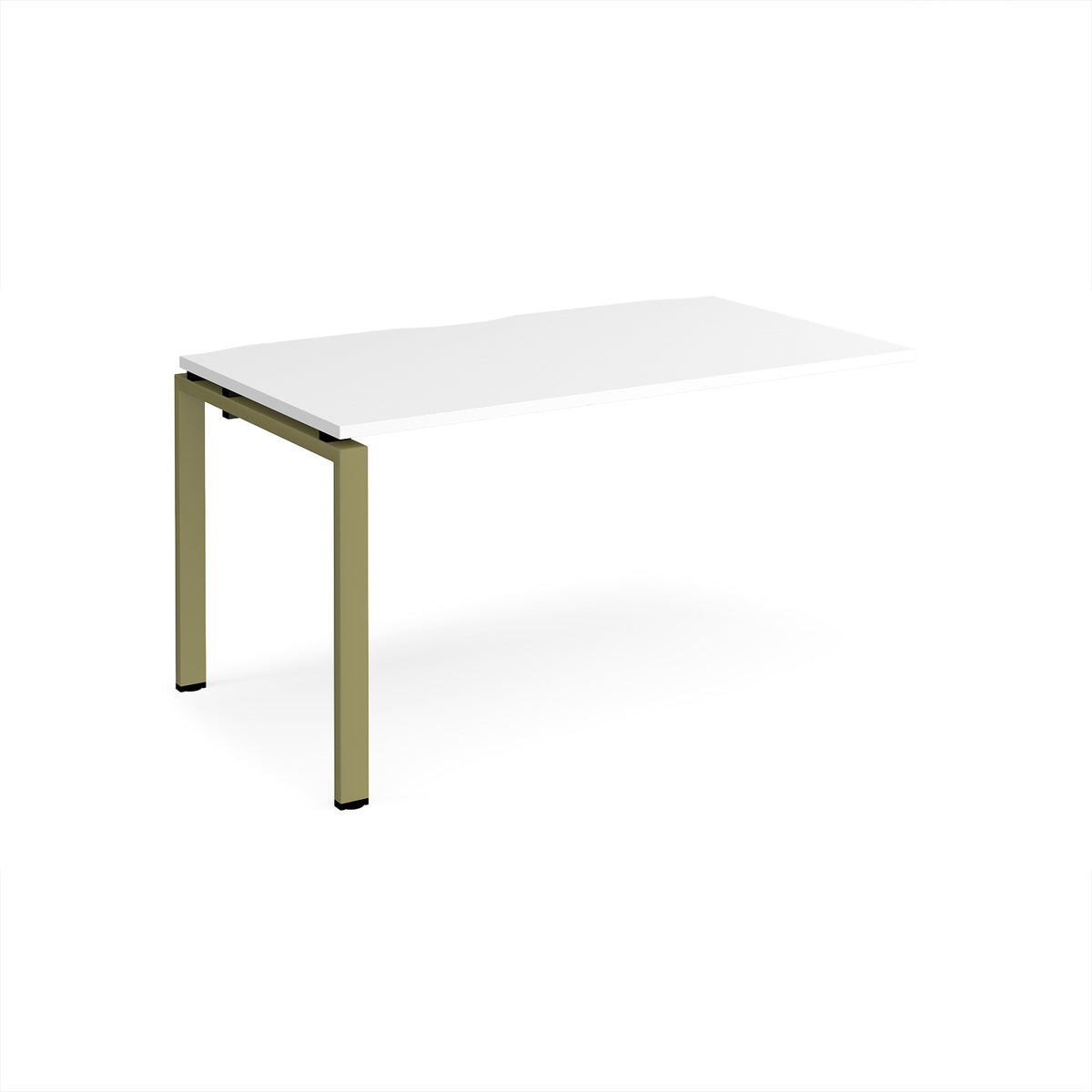 Adapt add on unit single 1400mm x 800mm - green frame, White Top - view 1
